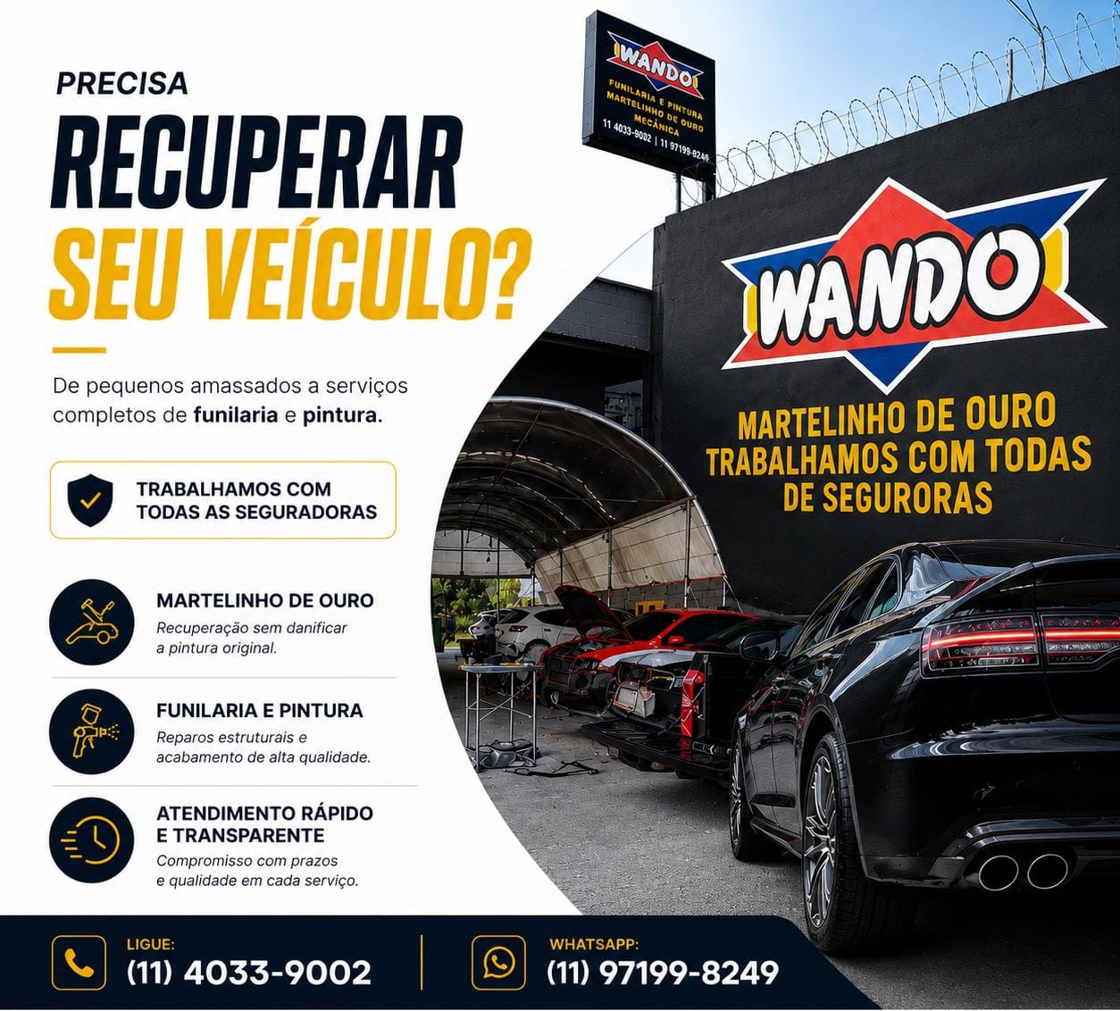 Recuperação de veículos — Wando Oficina